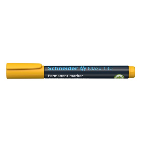 Flomaster Schneider, permanent marker, Maxx 130, 1-3 mm, žuti