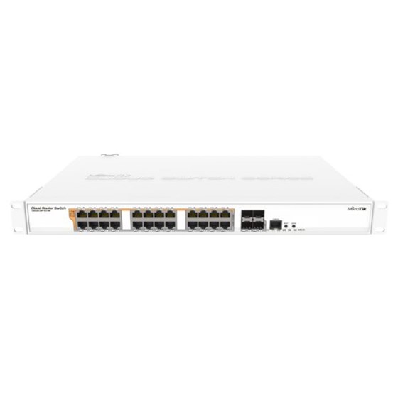 MikroTik 24-port Gbe PoE-out switch 4 SFP slots