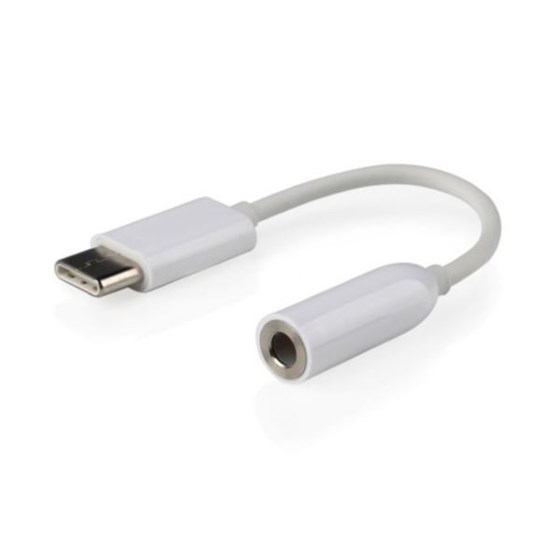 Gembird USB type-C plug to stereo 3.5 mm audio adapter cable, White