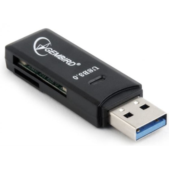Gembird Compact USB 3.0 SD card reader, blister P/N: GEM-UHB-CR3-01 