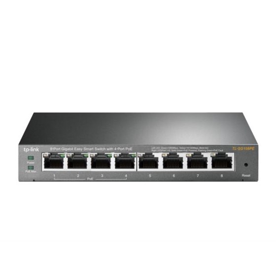 TP-Link TL-SG108PE, 8-Port Gigabit Easy Smart Switch with 4-Port PoE+