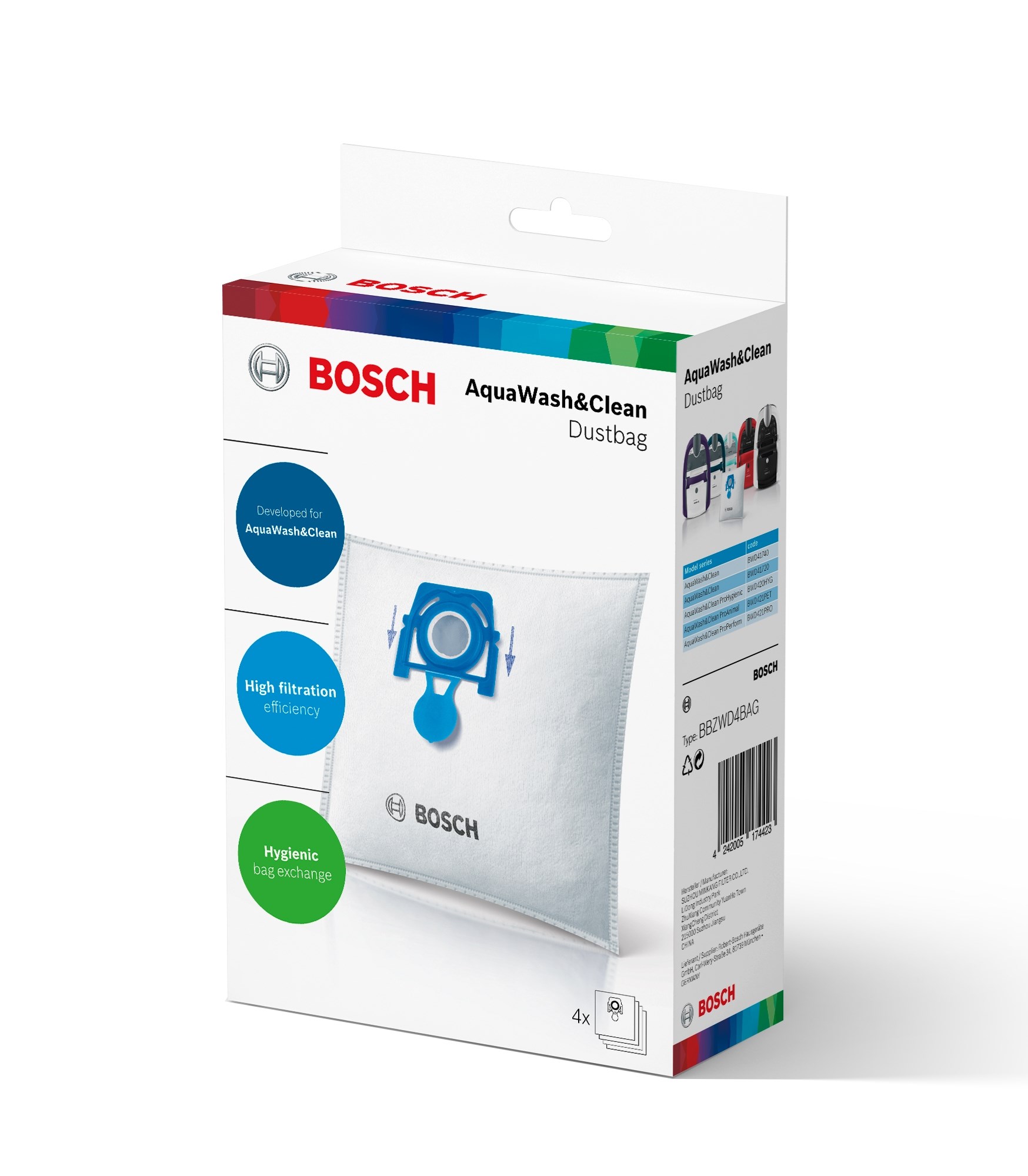 Bosch BBZWD4BAG, Washing set za usisavače